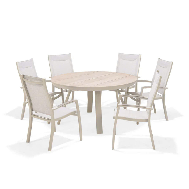 Bộ bàn ăn tròn 6 chỗ ngồi cao cấp